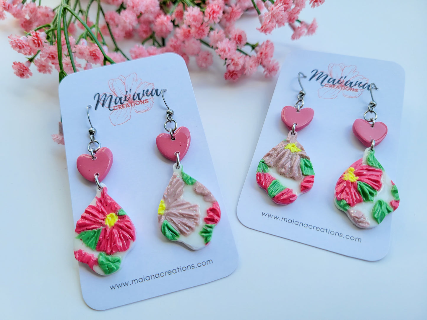 "Norma" Floral Dangles