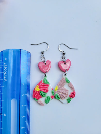 "Norma" Floral Dangles