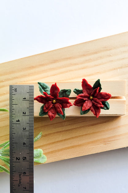 Poinsettia Studs