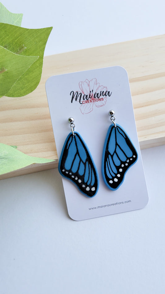 Blue Morpho Butterfly Dangle